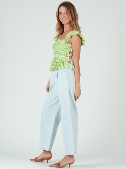 GREEN CAMI TANK