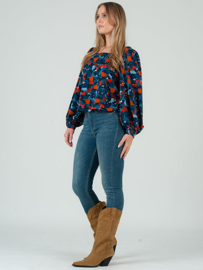 Women's Abstract Printed Blouse