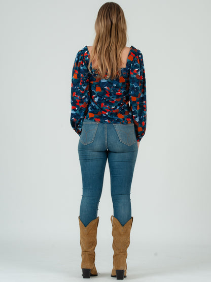 Women's Abstract Printed Blouse