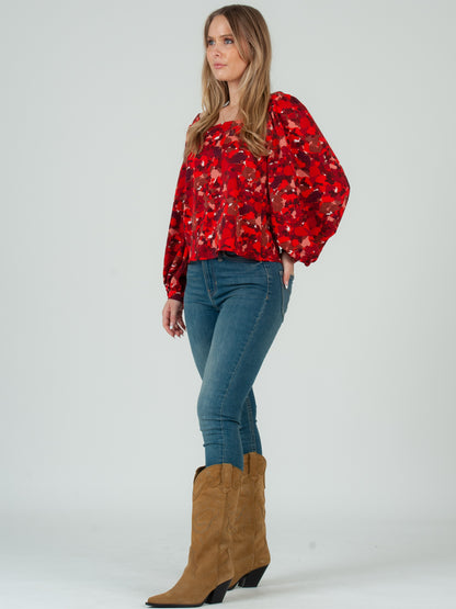 Women's Abstract Printed Blouse