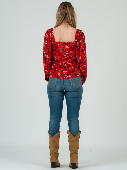 Women's Abstract Printed Blouse