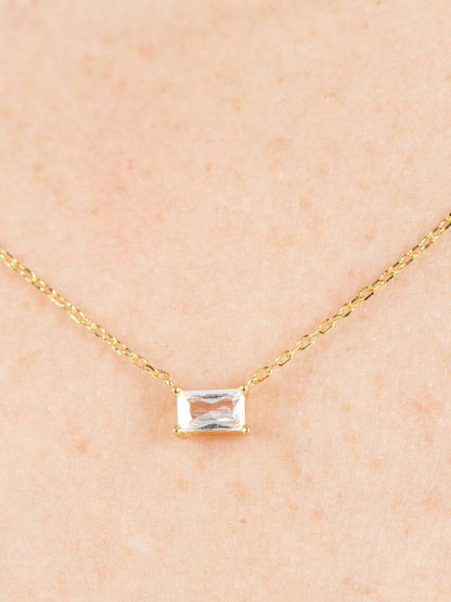 RUBY SOLITAIRE NECKLACE