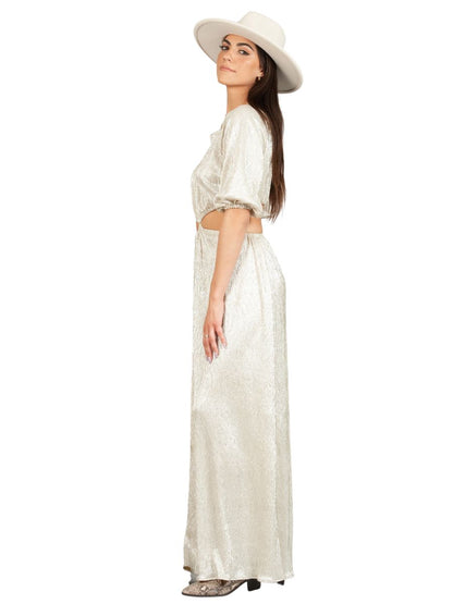 PEPA CUTOUT CB DRESS-SILVER