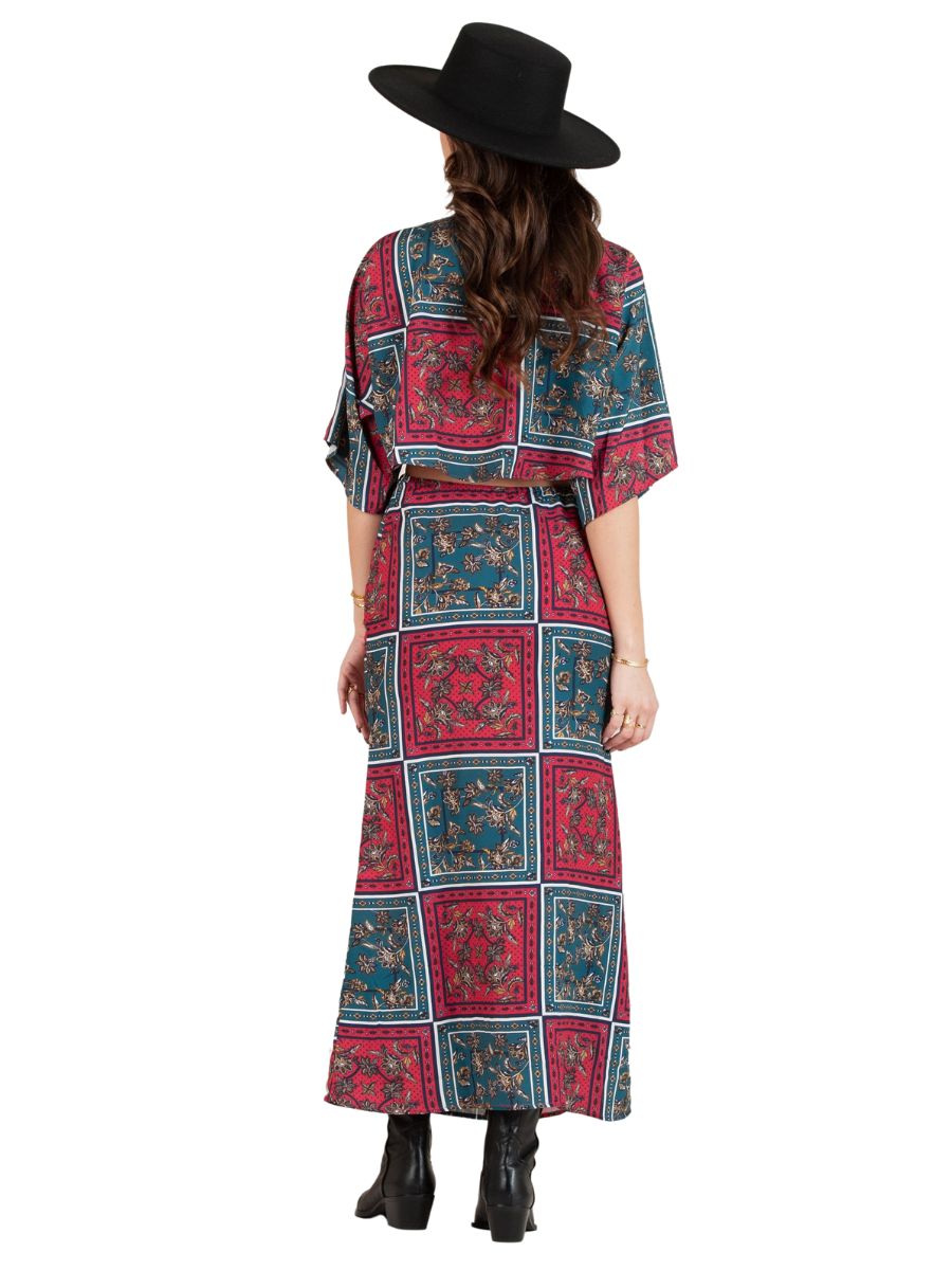 PATCHWORK MAXI DRESS