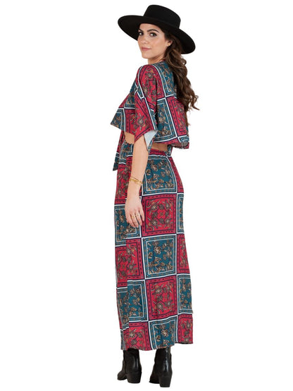 PATCHWORK MAXI DRESS