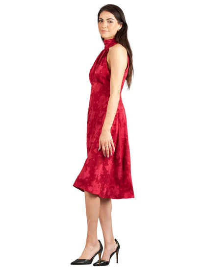 Women's Mock Neck Midi Dress