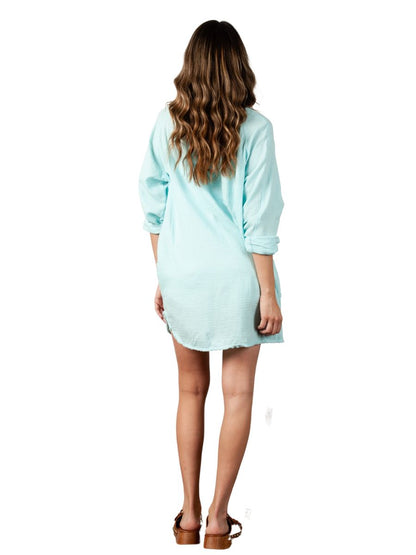 KERES TUNIC TOP-AQUA MINT