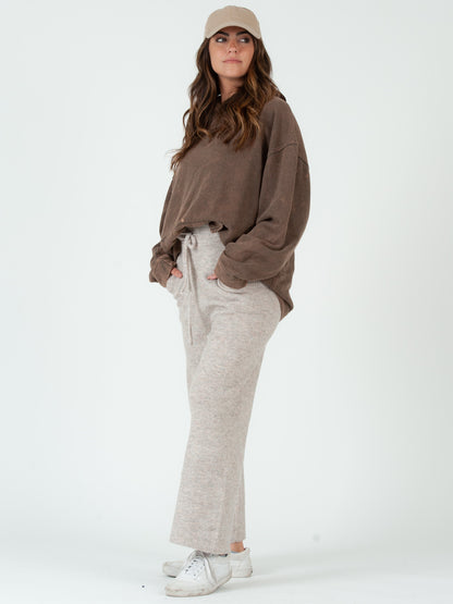 AVERY SWEATER PANTS-BLUSH SNOW