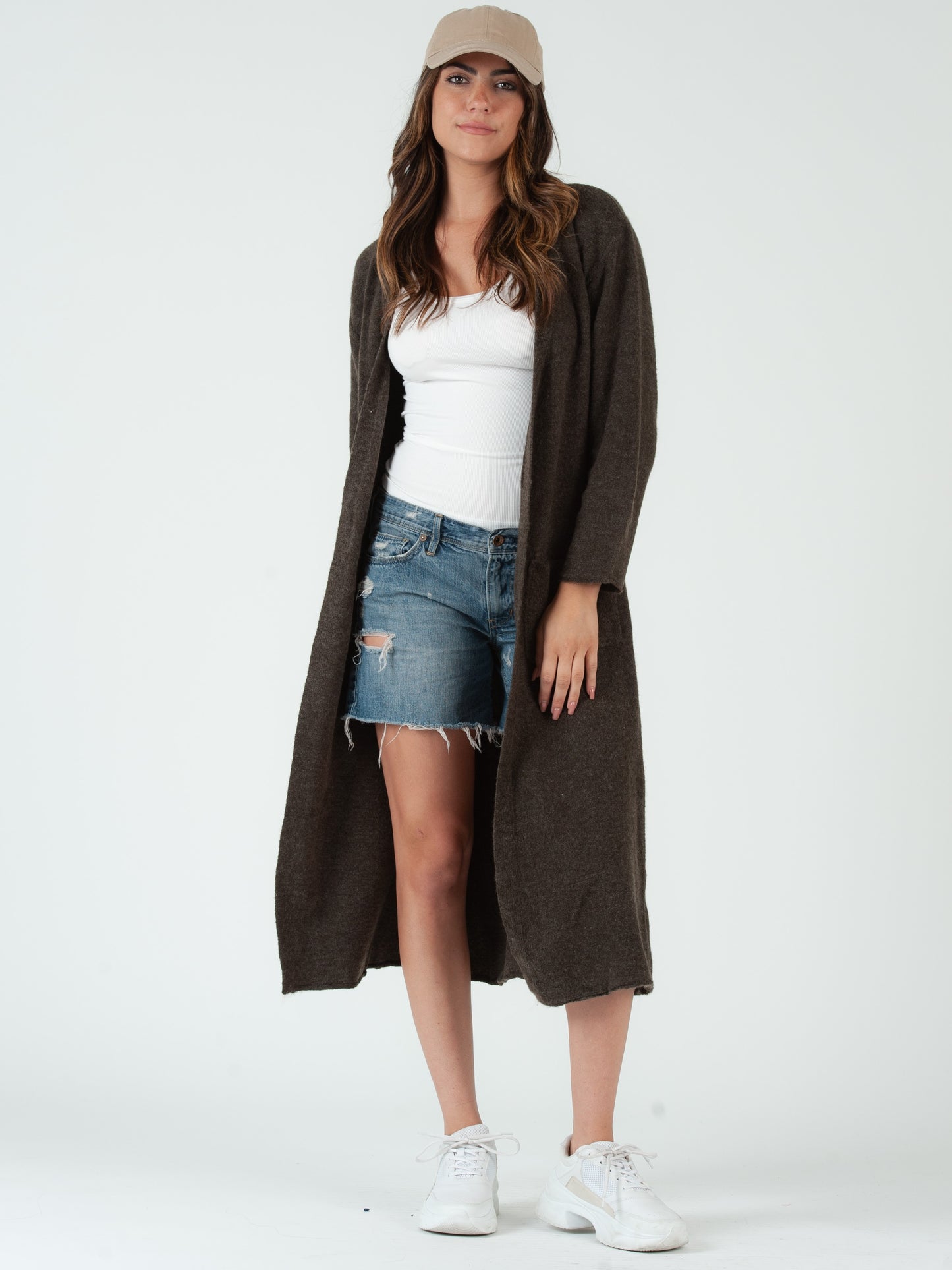 AVERY SWEATER DUSTER-CACAO