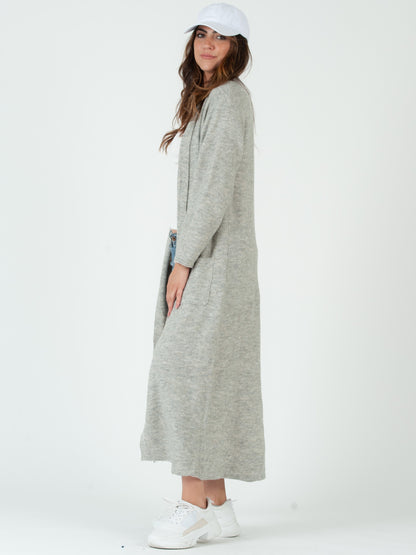 AVERY SWEATER DUSTER-H.GRAY
