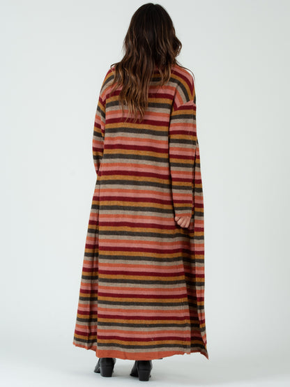Women's Striped Sweater Duster