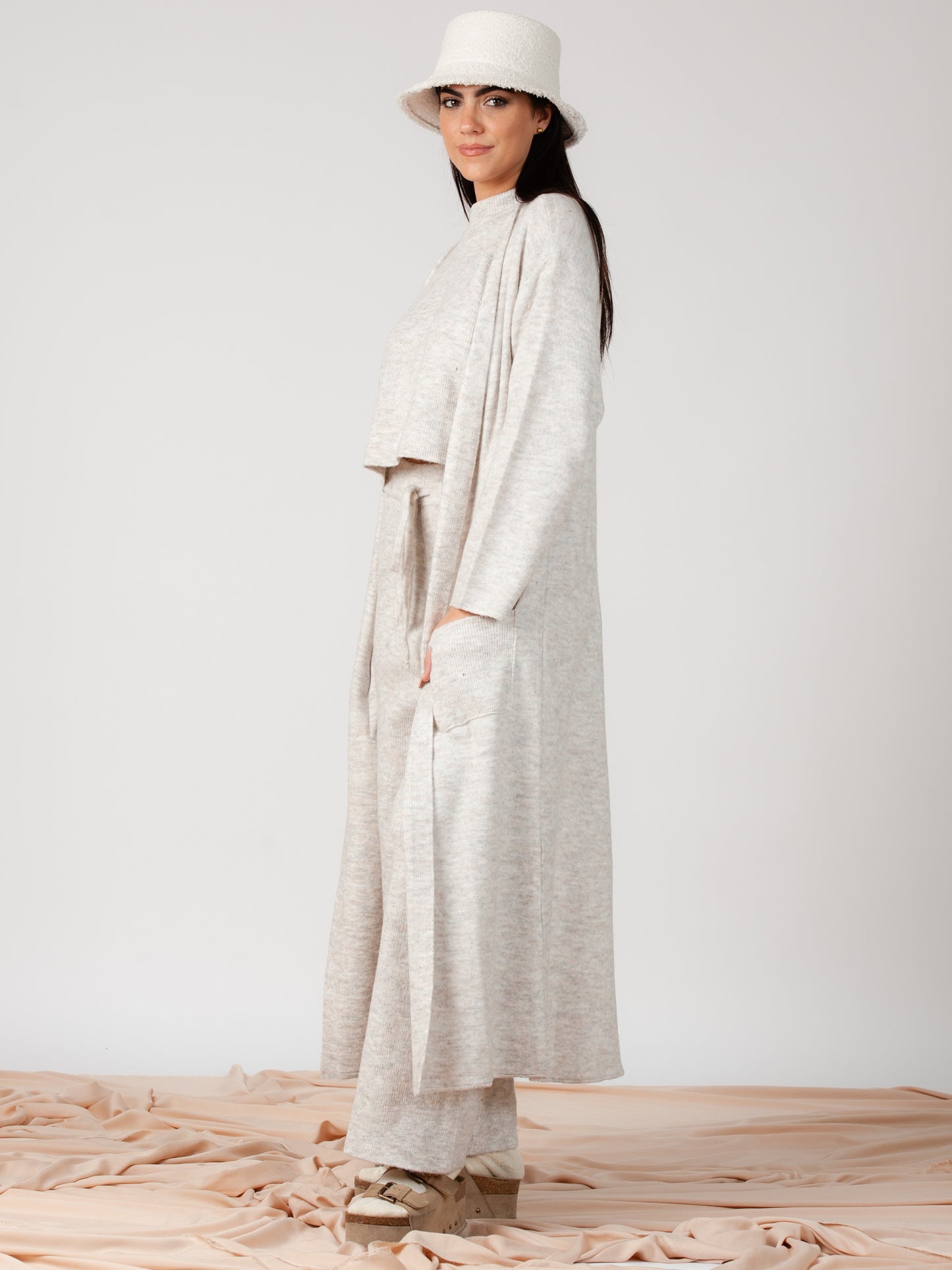 AVERY SWEATER DUSTER-CLOUD