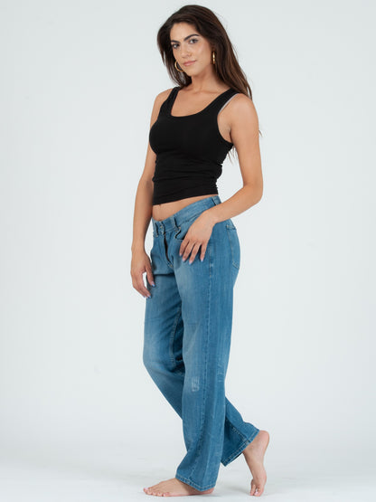 KATE CLASSIC TANK TOP-BLACK