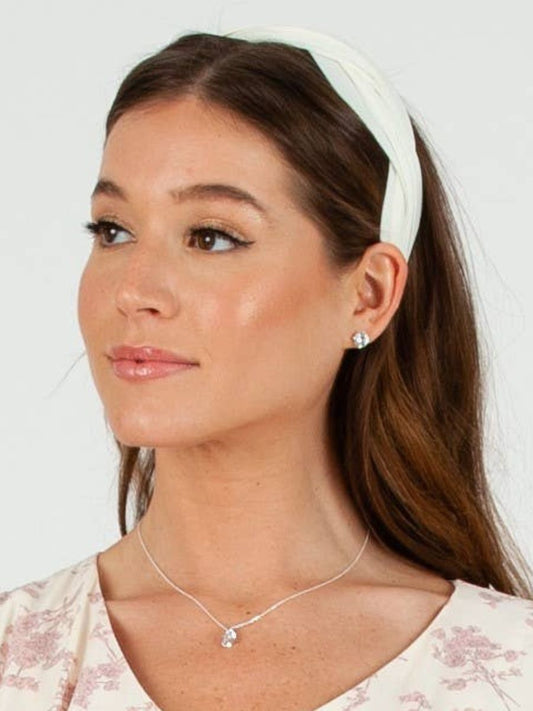 GUINEVERE HEADBAND-SOFT IVORY