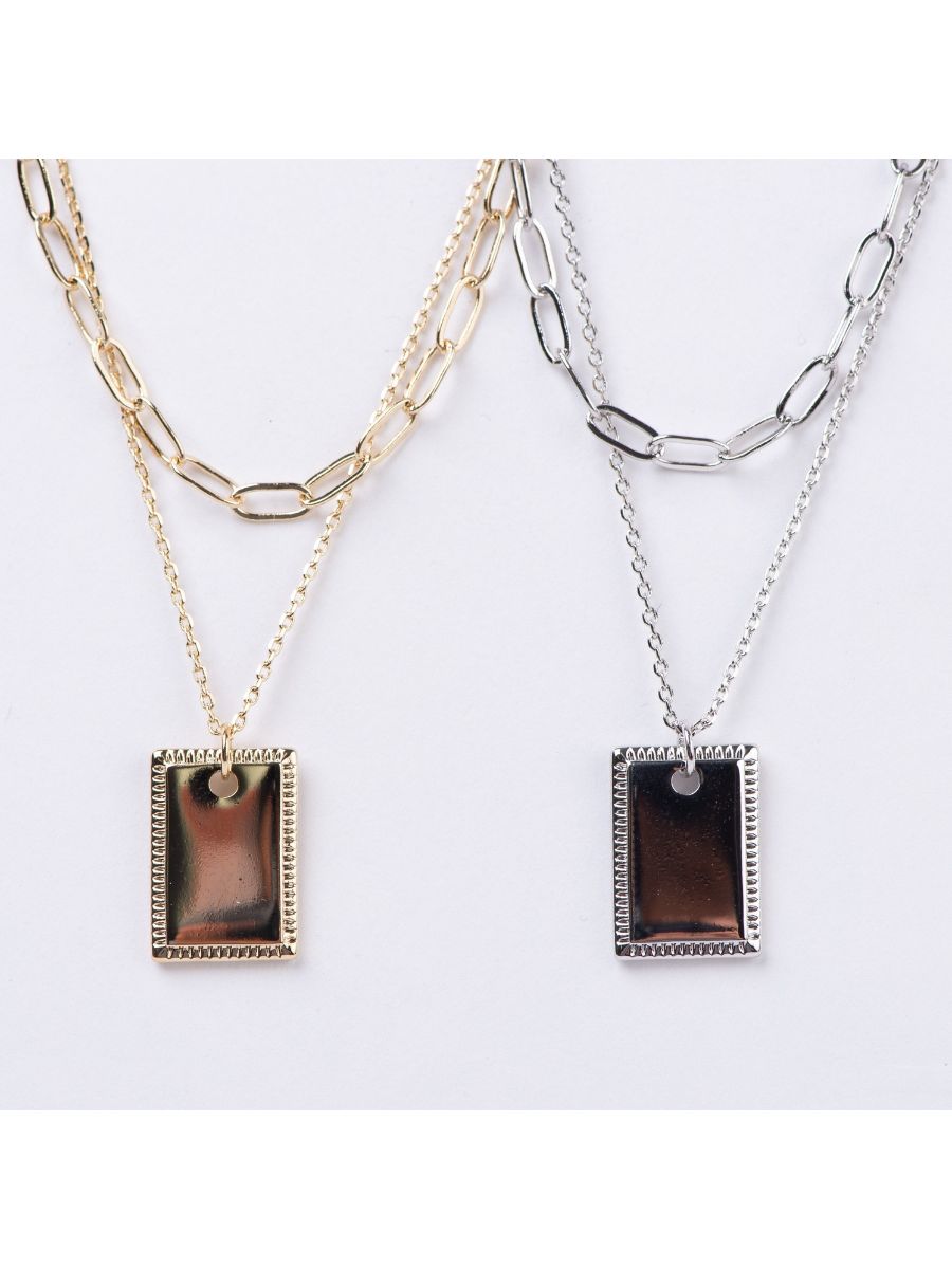 FLORENCE DOUBLE CHAIN NECKLACE