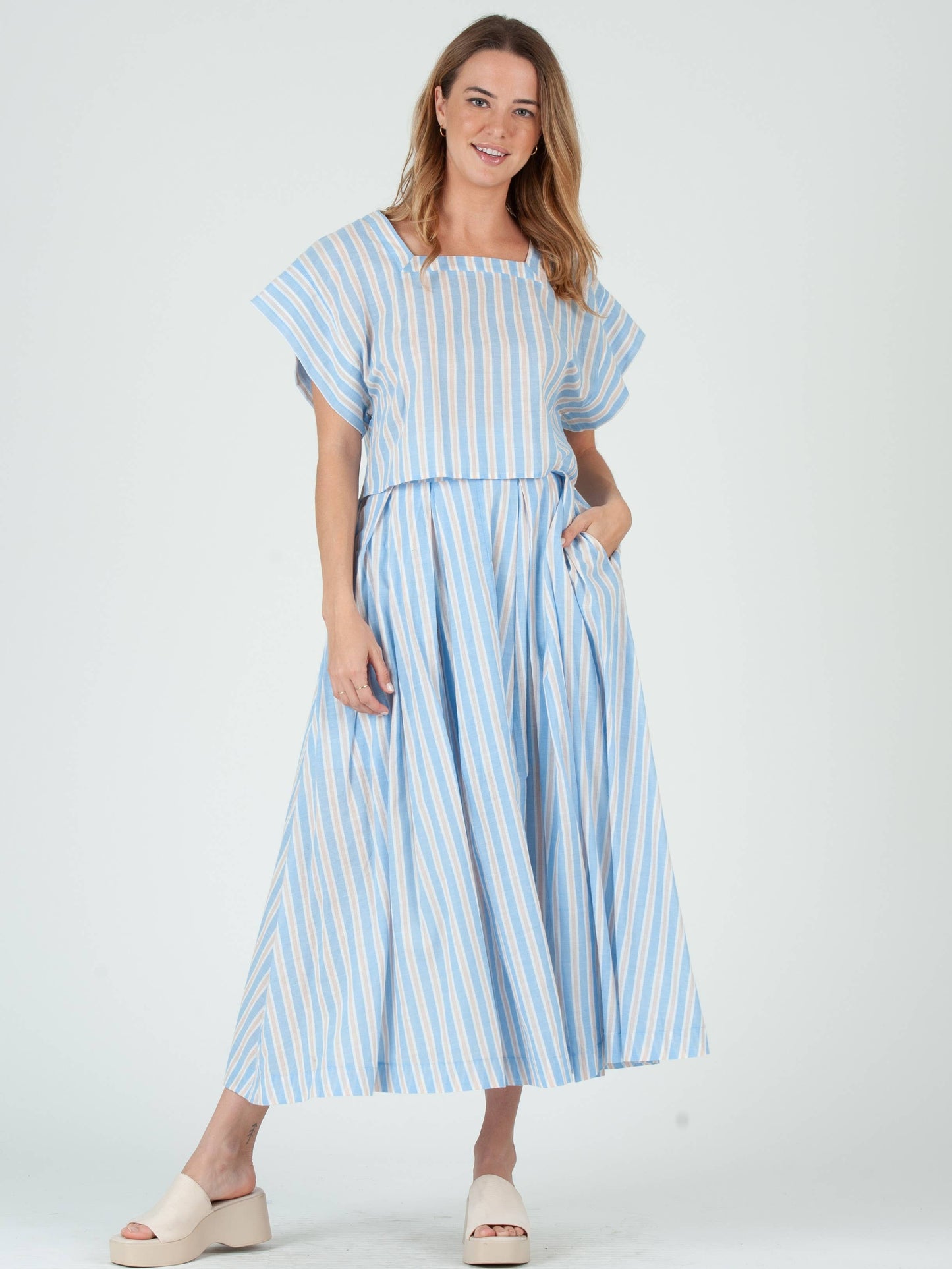 Women's Cotton Square Neck Top