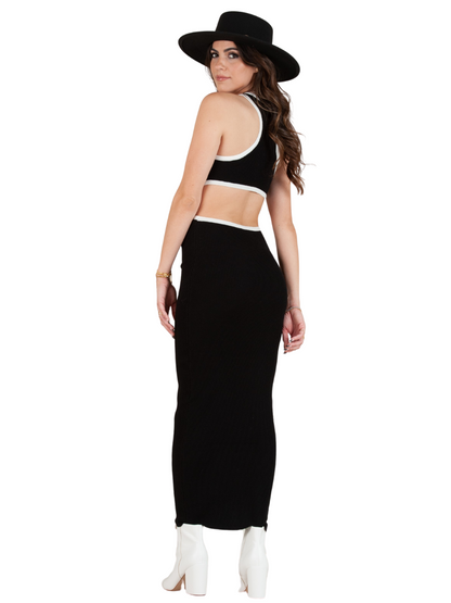 Women's Knit Sweater Midi Dress
