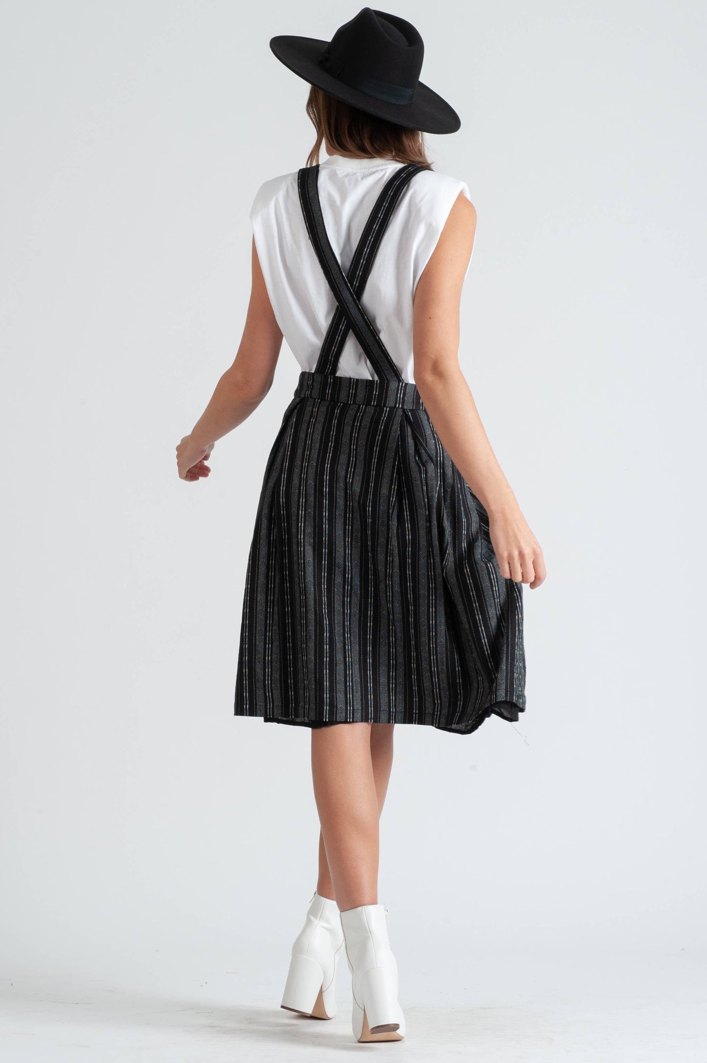 DELTA SUSPENDER DRESS-BLACK