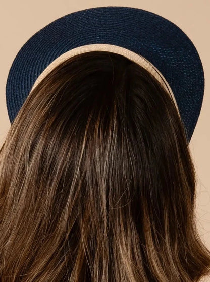 BLUE STRAW VISOR
