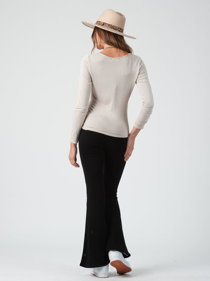 DANNIE KEYHOLE LS TOP-OYSTER