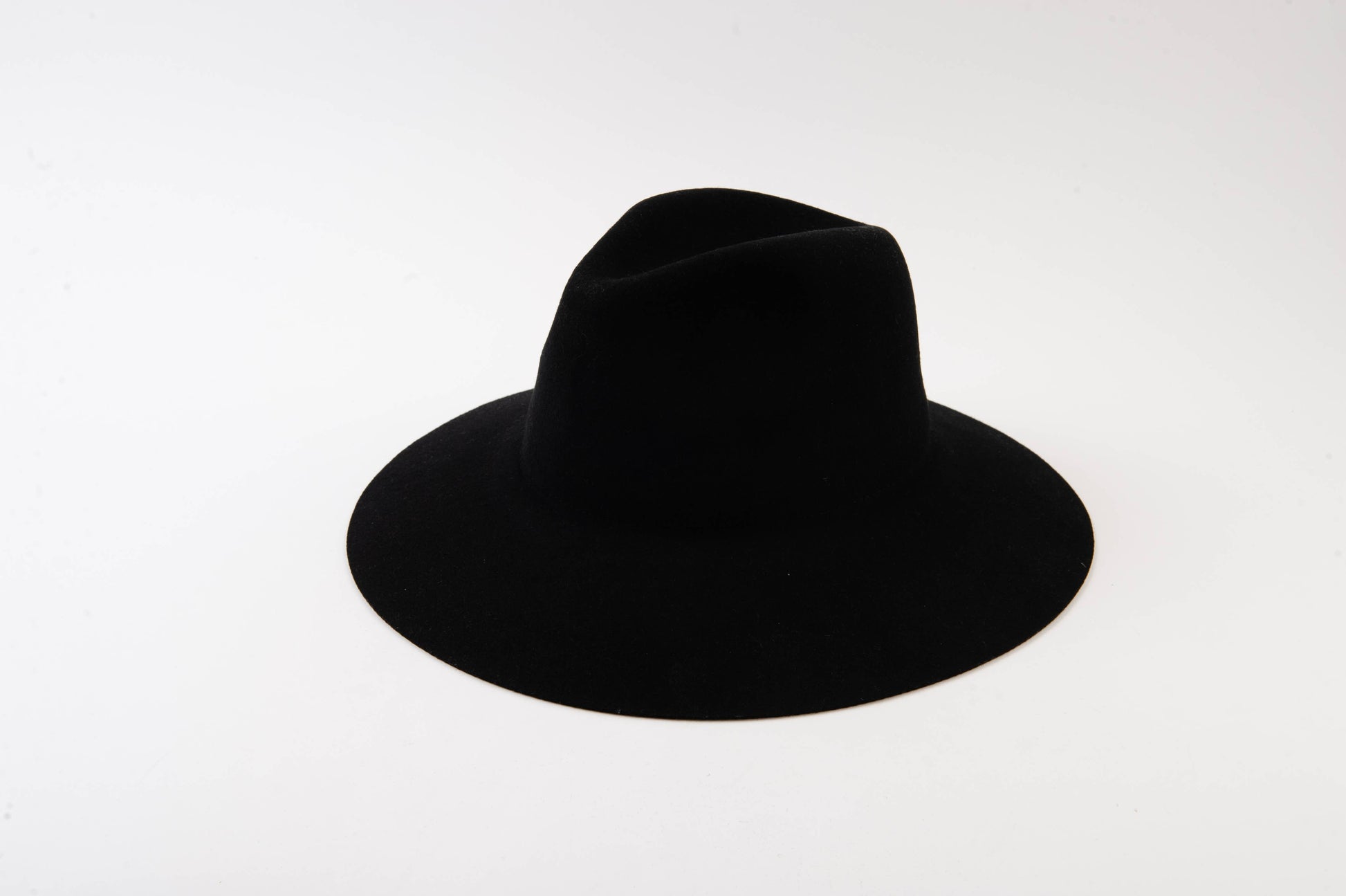 BLACK WOOL FEDORA