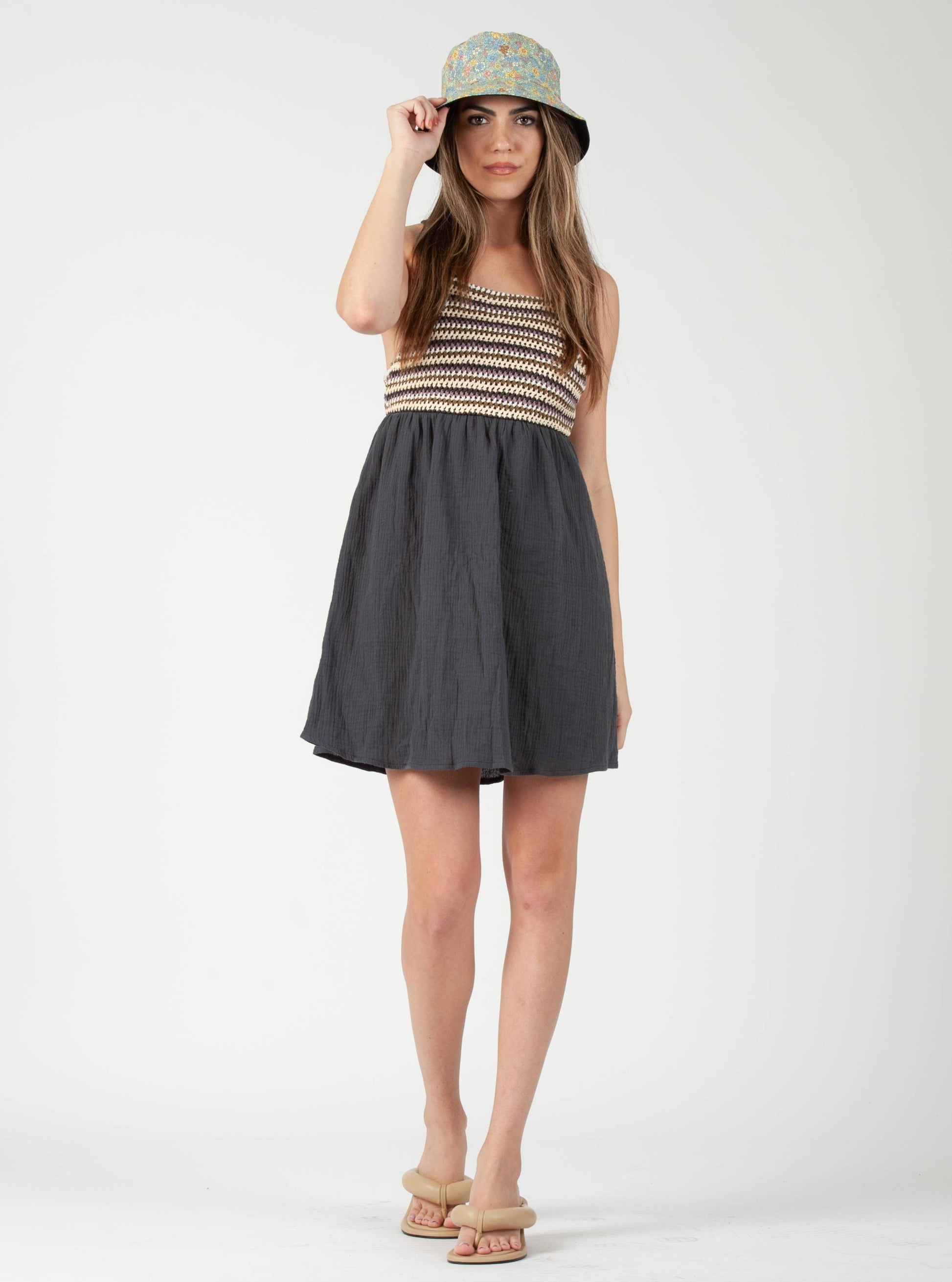 CROCHET MIXED DRESS