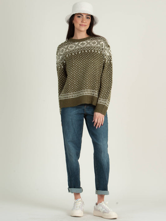 GREEN SWEATER