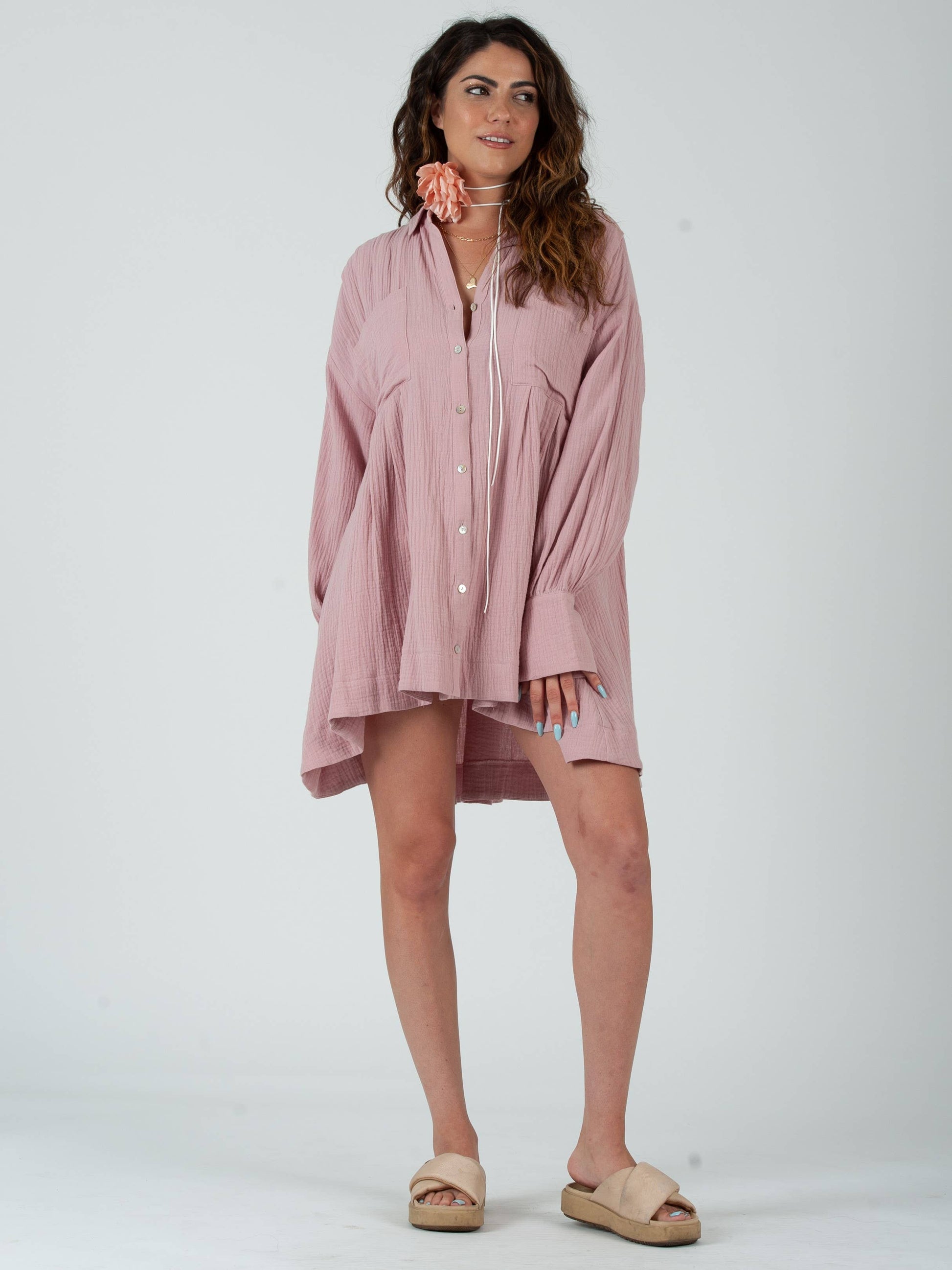 boho button dress Vintage Boho Tiered Midi Dress The Nines