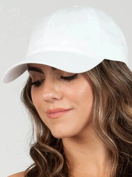 WHITE BASEBALL CAP