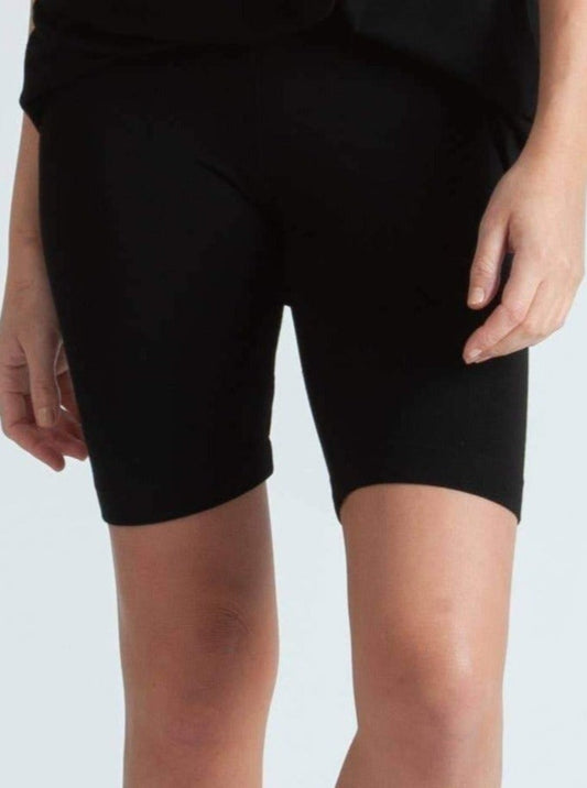 MONICA JERSEY SHORTS-BLACK TEA