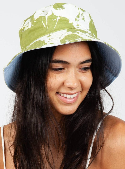 TIDE CANVAS BUCKET HAT-GRASS