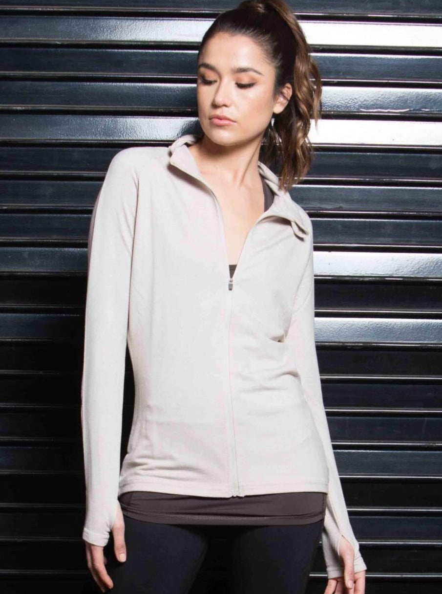 FRANNY ACTIVEWEAR JACKET-TAUPE