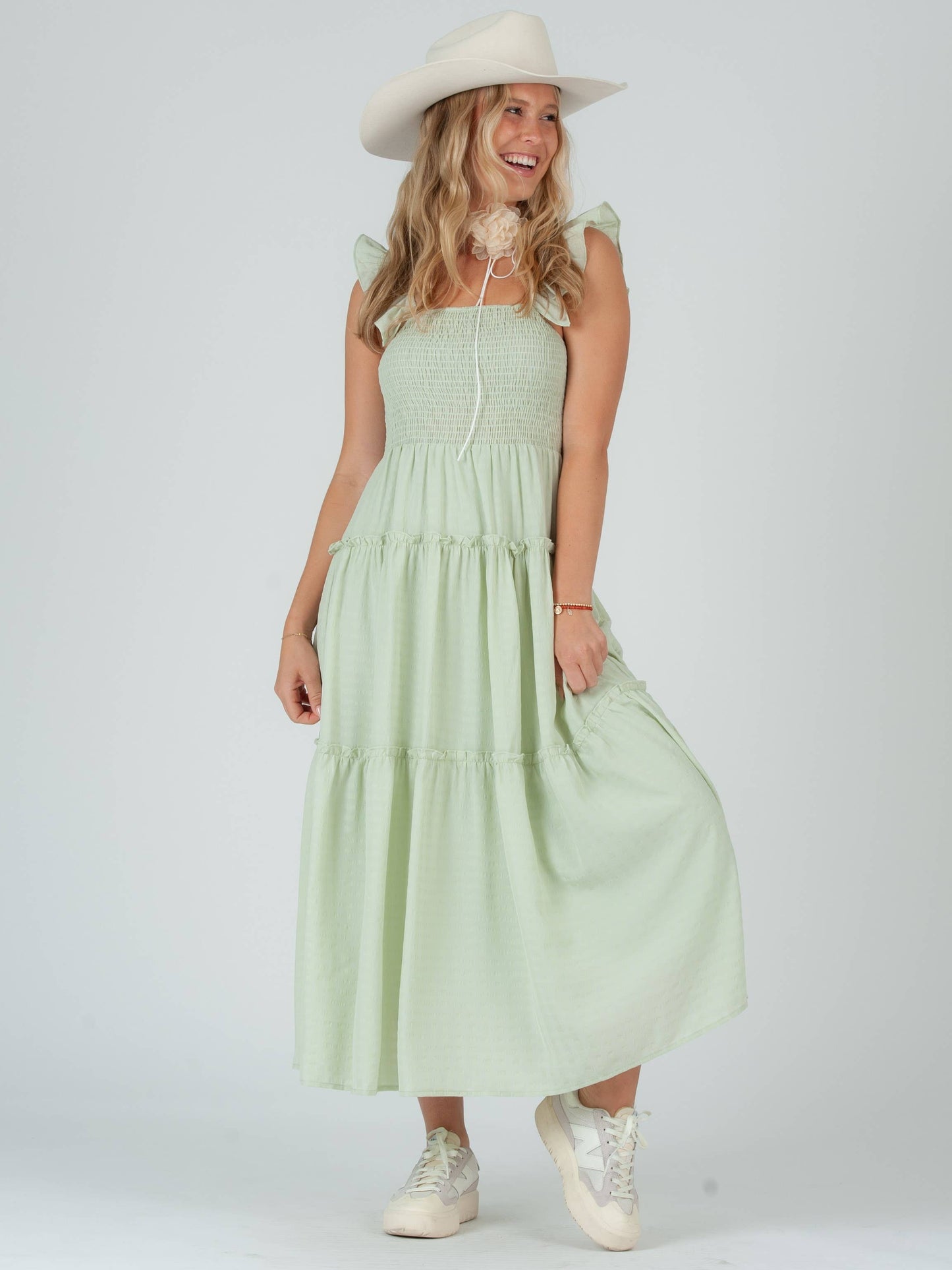 GREEN MAXI DRESS