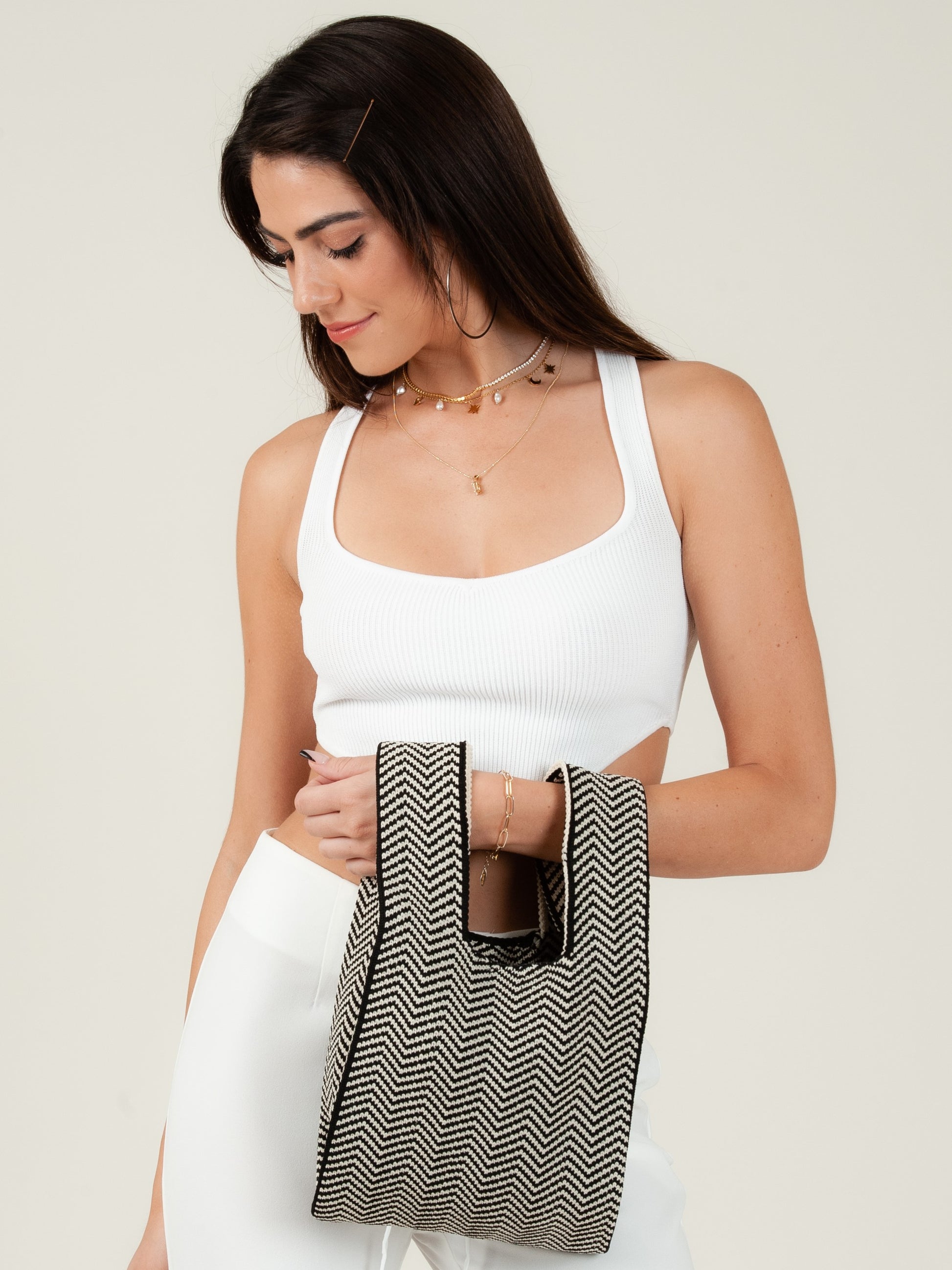 CHEVRON TOTE BAG