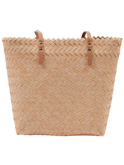 OFF TO MARKET WOVEN PURSE-NATURAL