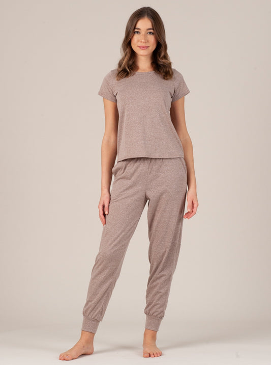 ASHERA TEE & JOGGER SET-TAUPE