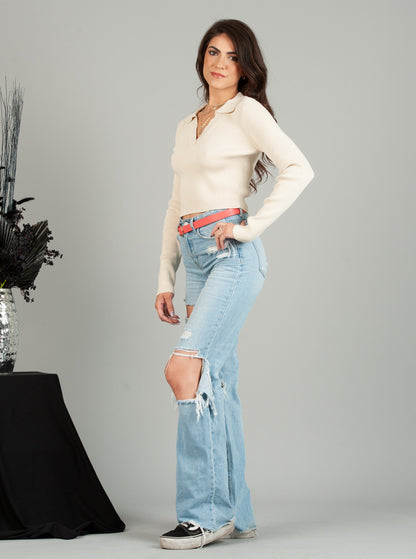 KNOX VEGAN BELT-CORAL