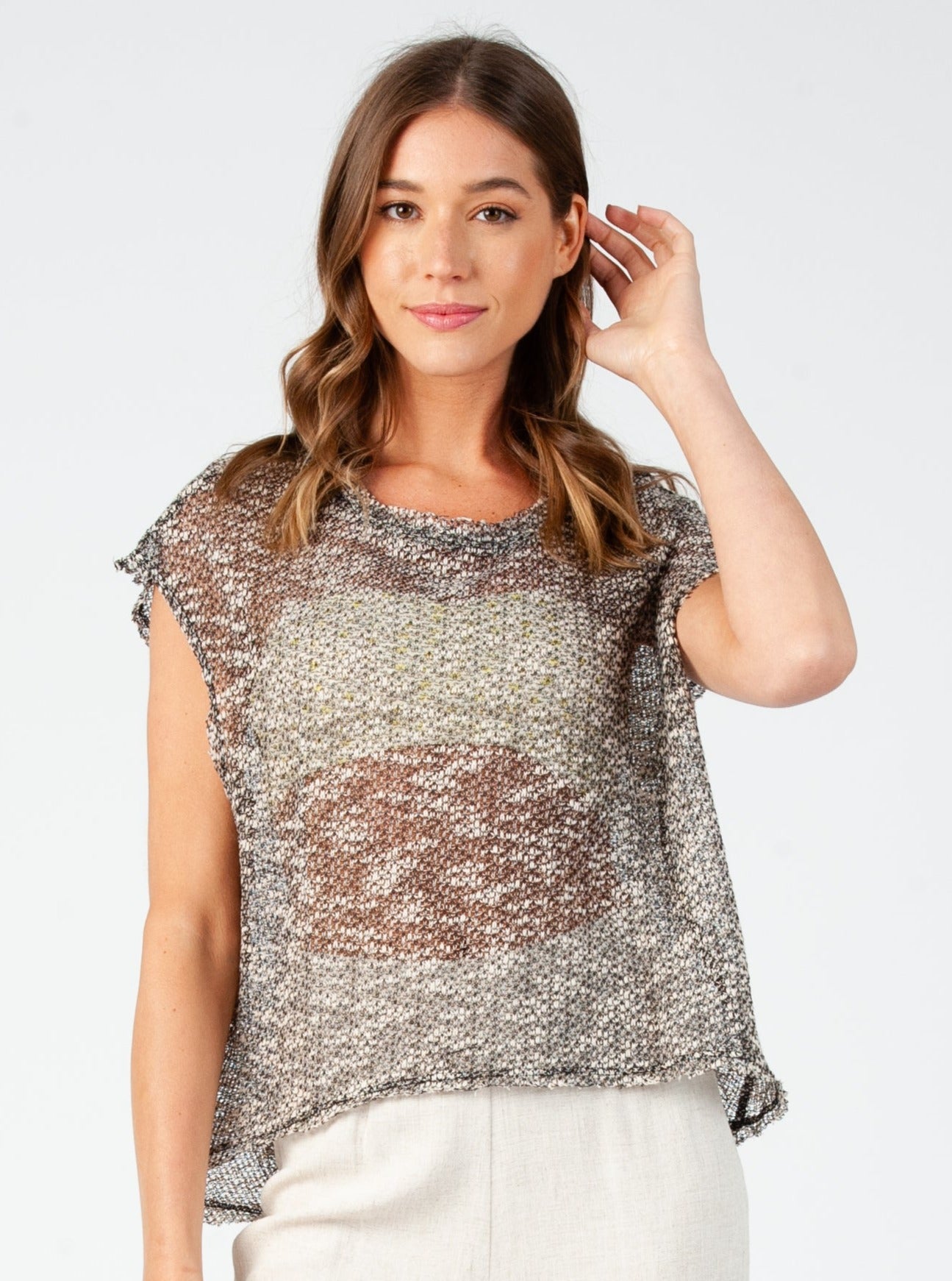RELAXED FIT SLUB KNIT MUSCLE TANK