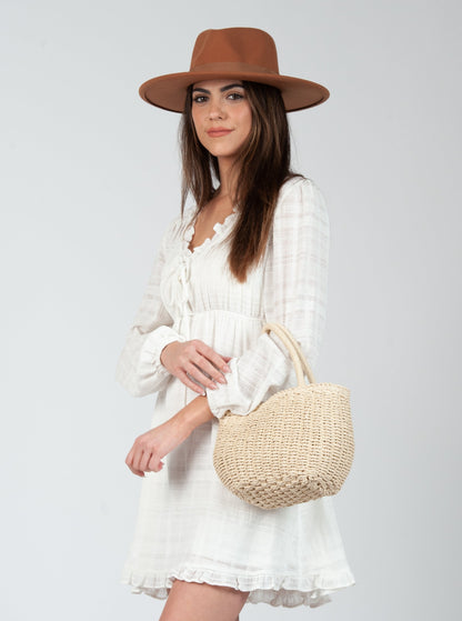 STRAW PURSE
