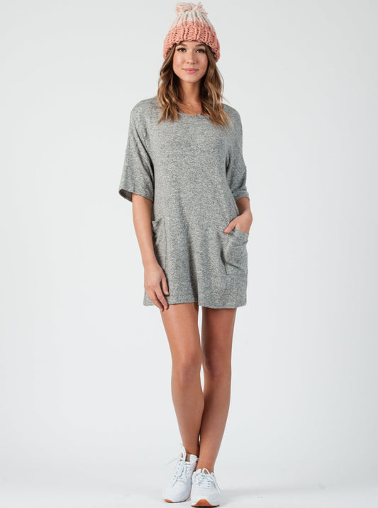 CUMULUS MINI DRESS-PEPPER