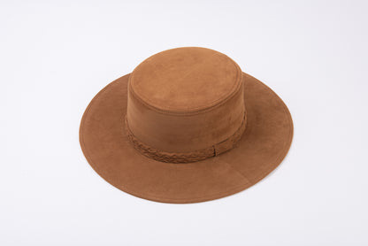 SONORAN BOATER HAT-CARAMEL