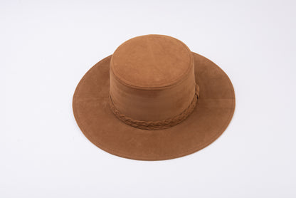 SONORAN BOATER HAT-CARAMEL