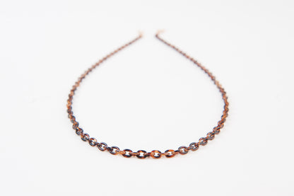 TORTOISE SHELL LINK MASK CHAIN