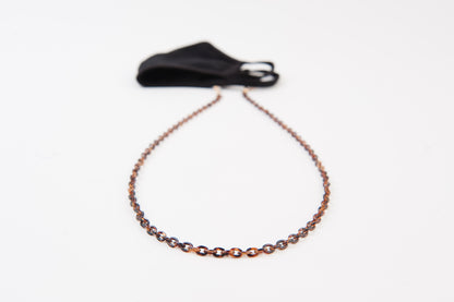 TORTOISE SHELL LINK MASK CHAIN