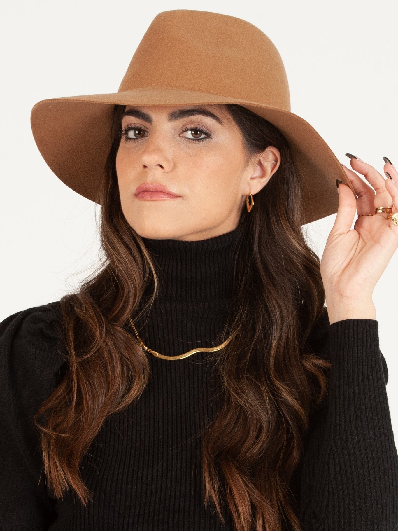 BROWN WOOL FEDORA