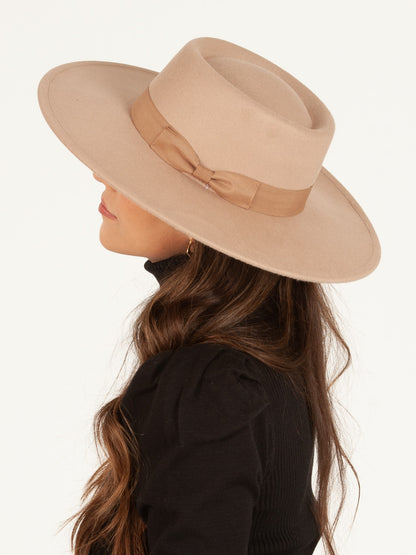 BROWN BOATER HAT