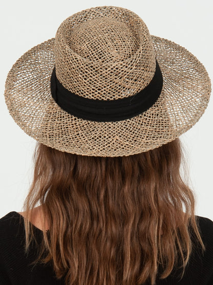 STRAW BOATER HAT