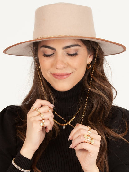 WOOL BOATER HAT