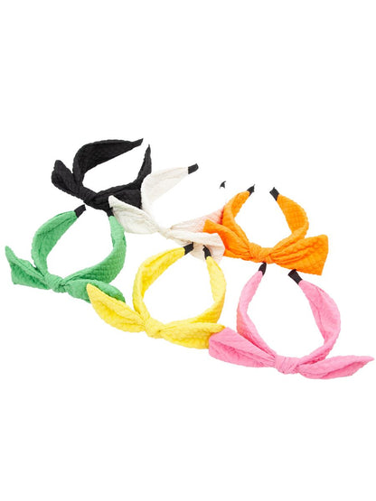 QUILTED BOWS HEADBAND