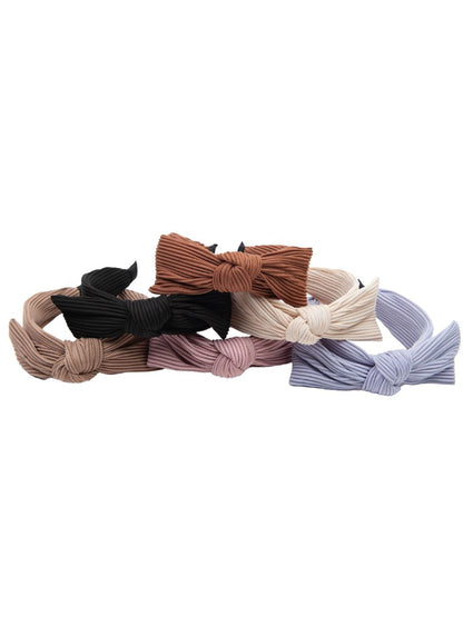 PLISSE BOWS HEADBANDS